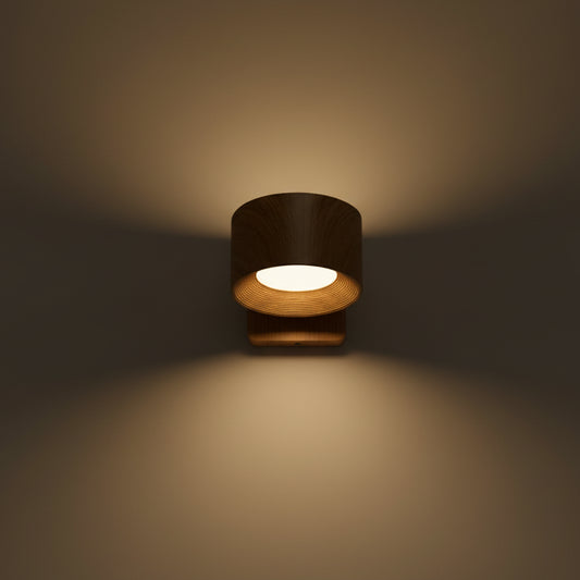 Applique Murale Bois - Magnétique 360° & Sans Fil