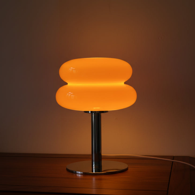 Lampe Champignon Vintage - Design Verre & Chrome